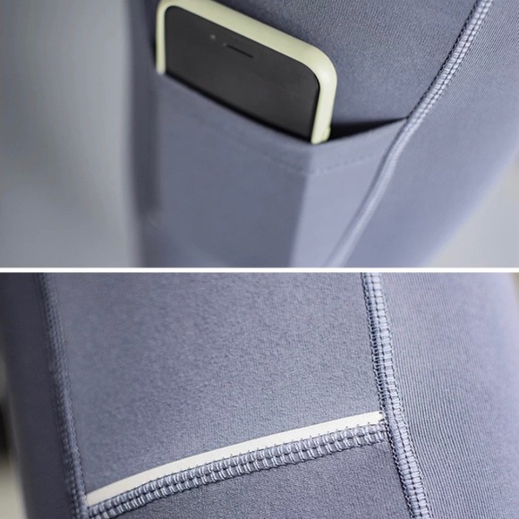 High Waisted Tummy Control Workout Yoga Leggings - Picture 6 of 7